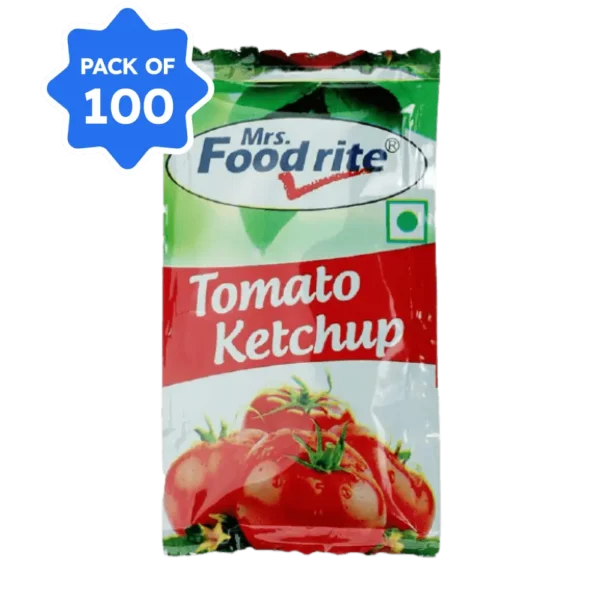 Foodrite - Tomato Ketchup, 8 gm (Pack of 100 Sachets)